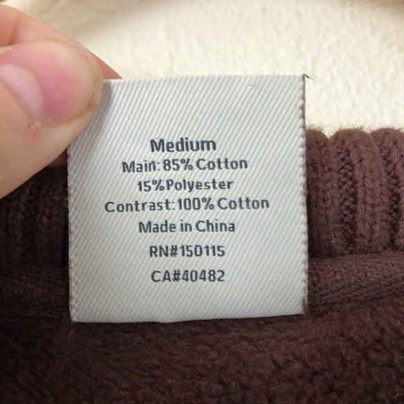 Varley Chocolate Brown Half Zip Owens Sweatshirt, M - Picture 4 of 8